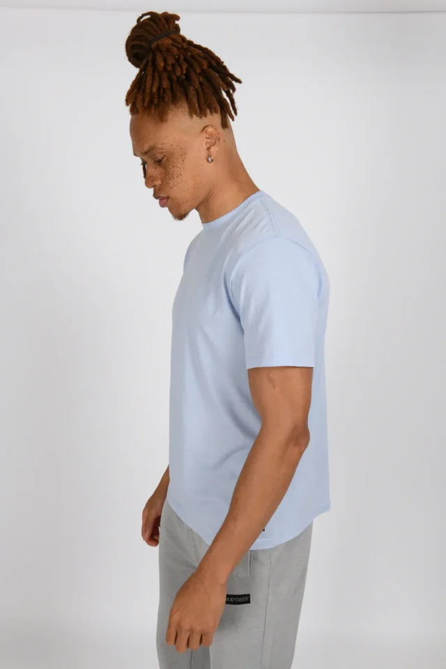 Light Blue - Slim Fit Tee - Image 4