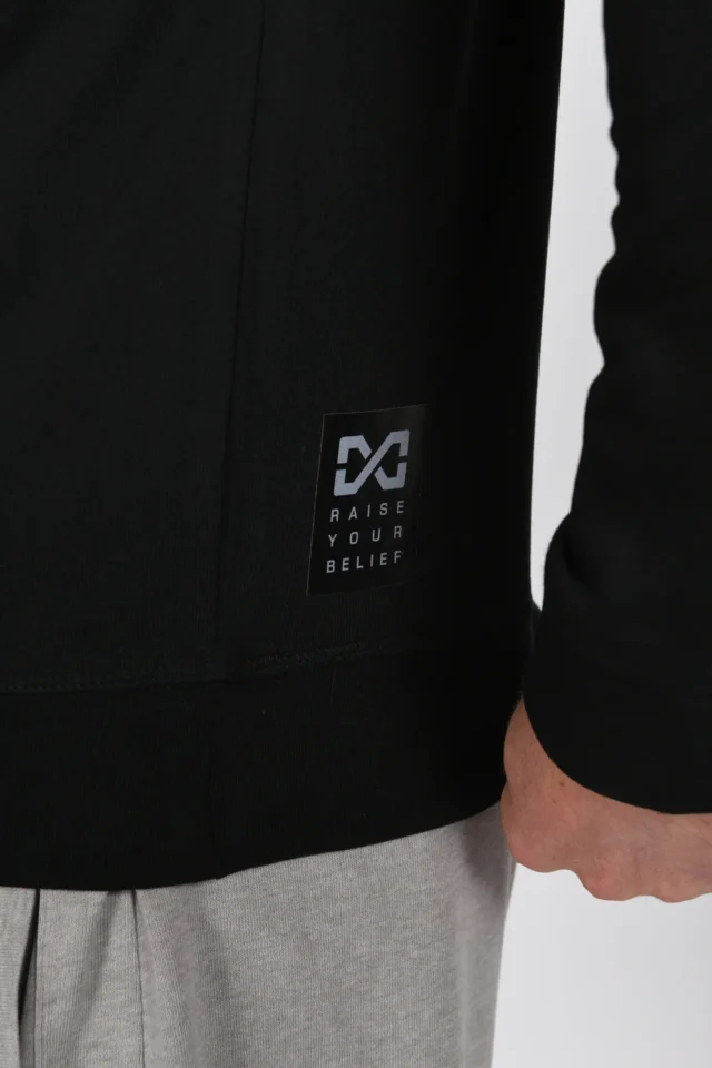 Lightweight Hoodie - Black - Image 8