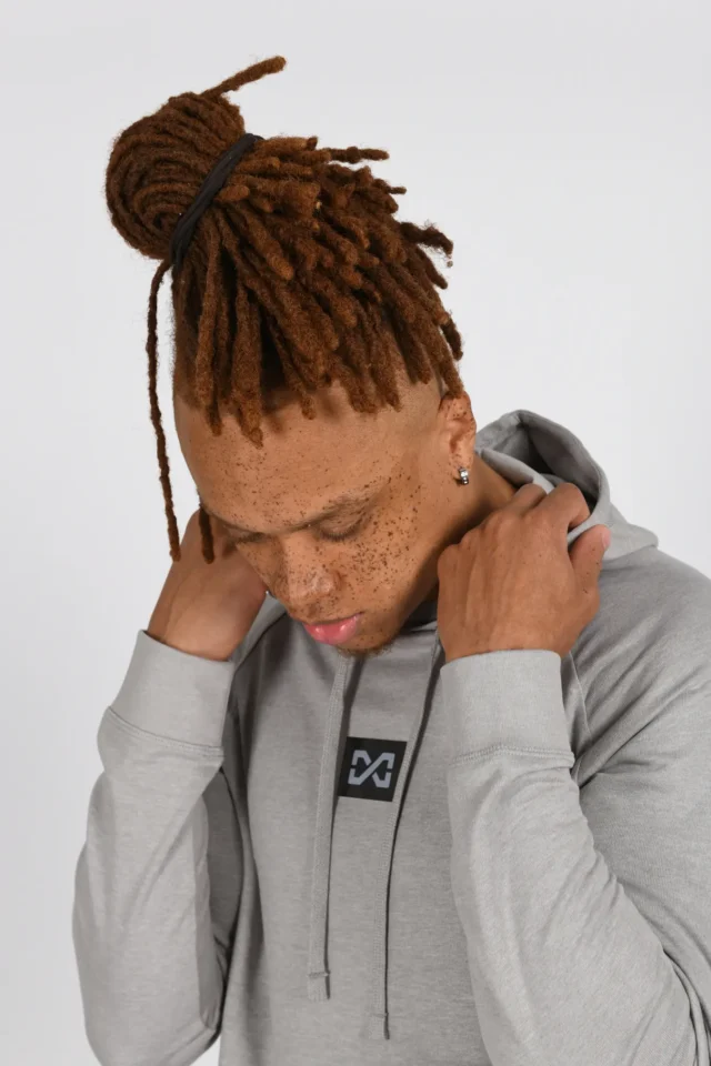 Lightweight Hoodie - Light Grey - Image 3