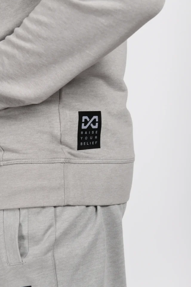 Lightweight Hoodie - Light Grey - Image 5