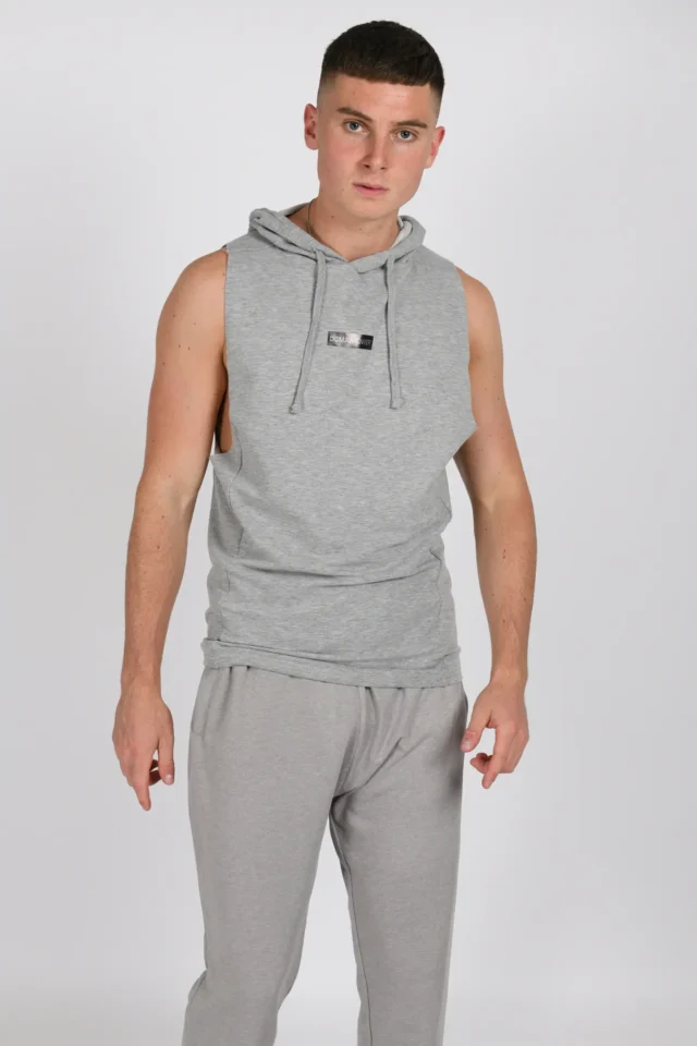 Muscle Hoodie - Heather Grey