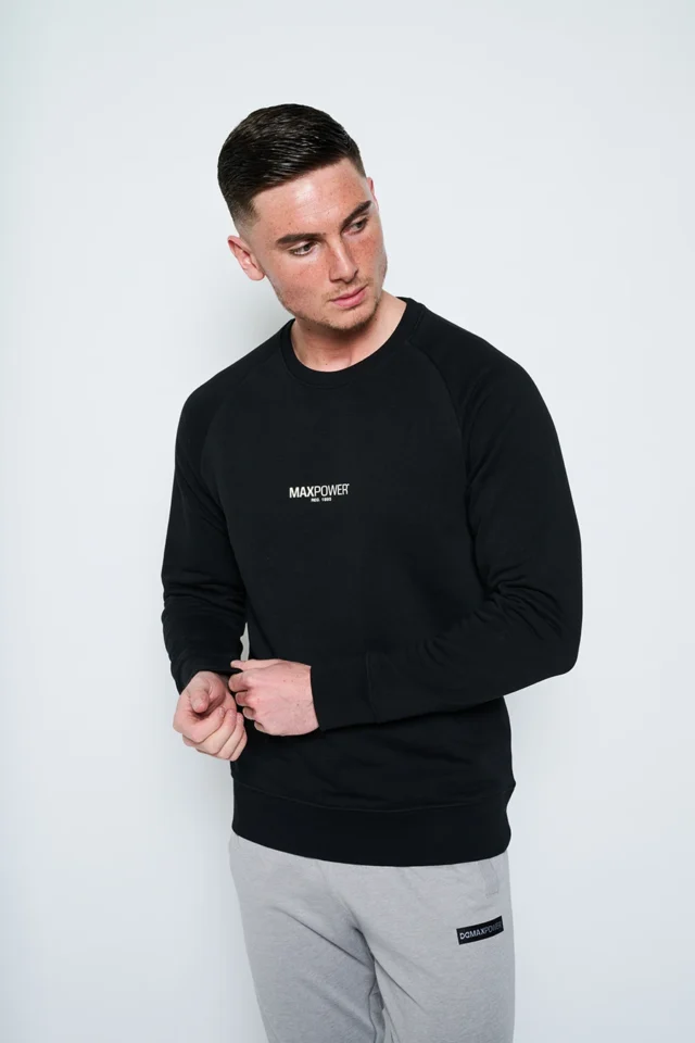Heavyweight Terry Sweatshirt - Black - Image 3