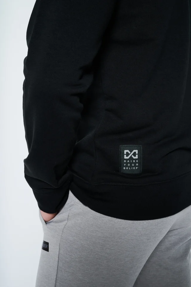 Heavyweight Terry Sweatshirt - Black - Image 5