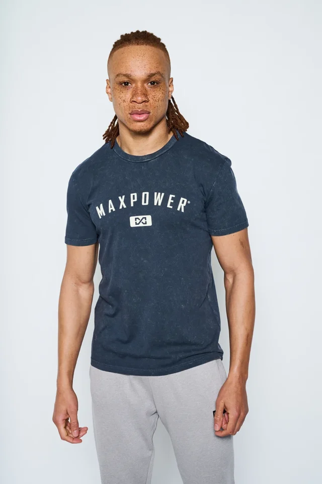 Navy Garment Dyed - Slim Fit Tee