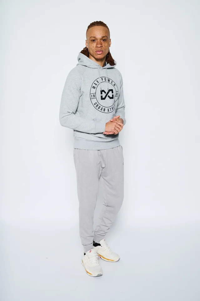Heavyweight Terry Hoodies - Heather Grey - Image 3
