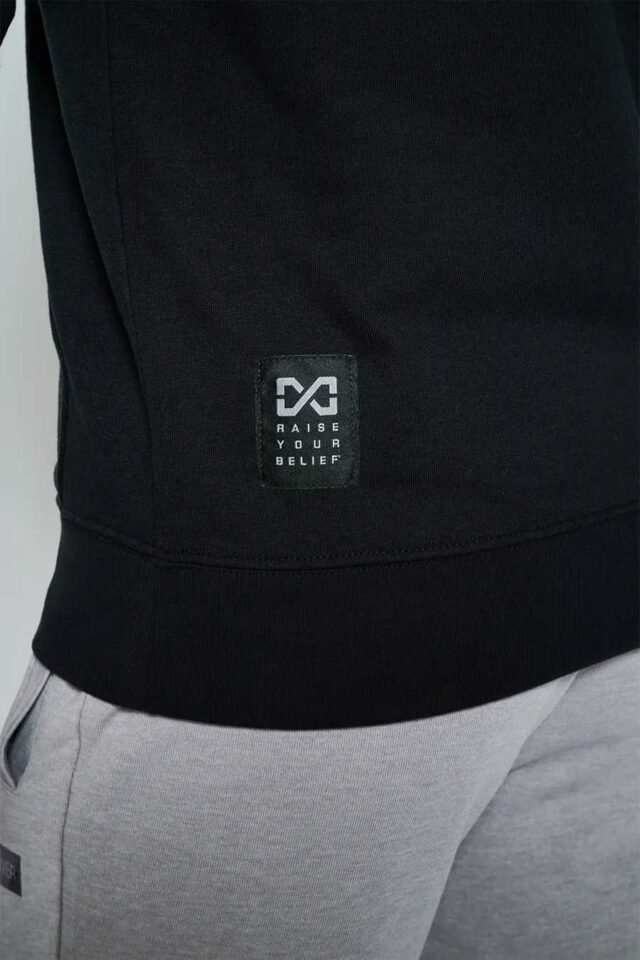 Heavyweight Terry Hoodies - Black - Image 5